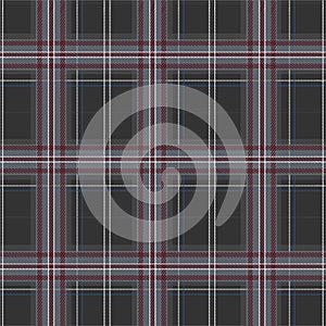 Winter grey Tartan/Plaid seamless pattern in vector