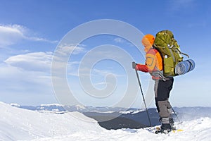 Winter hiking.