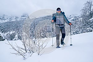 Winter hiking at Velez mountain in Bosnia and Herzegovina.