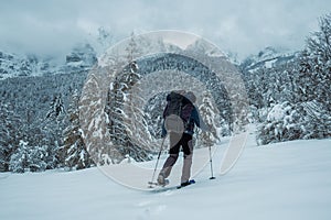 Winter hiking at Velez mountain in Bosnia and Herzegovina