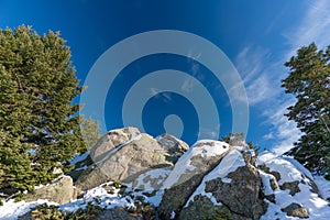 Winter Holiday in a Mountain photo