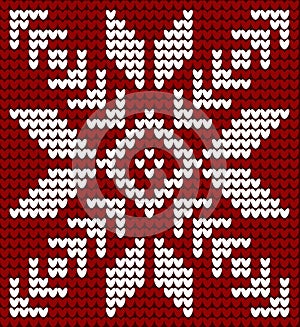 Winter Holiday Seamless Knitted Pattern in dark color