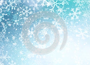 Winter Holiday Snow Background