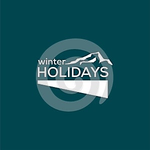 Winter holidays logo