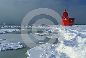 Winter, Holland Lighthouse