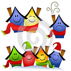 Winter Home Heating Clip Art