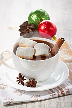Winter hot chocolate
