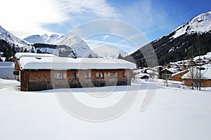 Winter House at the Mountains in Lech, Austria