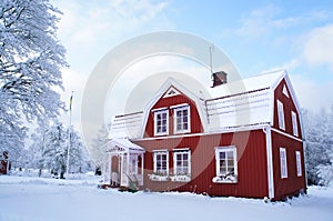 Winter house in Sweden