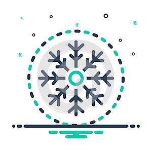 Mix icon for Winter, catarrh and cold