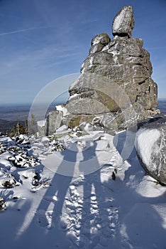 Winter in the Karkonosze Mountains, Poland.