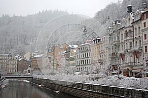Winter in Karlovy Vary photo