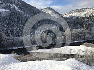 Winter in the Klickitat River Canyon