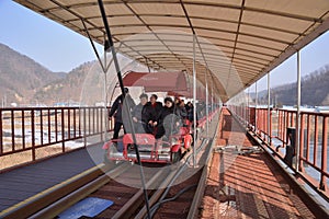 Korean Rail Bike carts activities