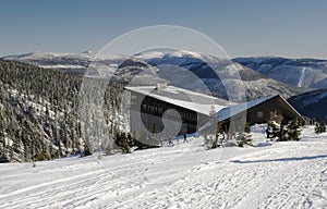 Winter in Krkonose mountains photo