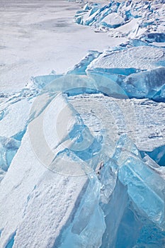 Winter lake Baikal