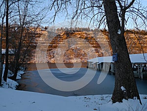 Winter on the lake