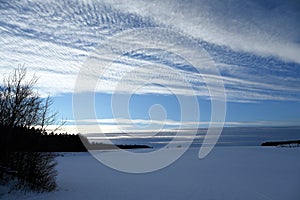 Winter Landsacpe of Breitingen near Ulm