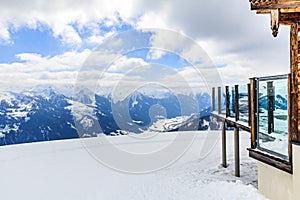 Winter landscape in Alps