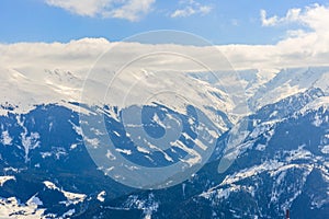 Winter landscape in Alps