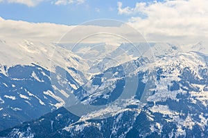 Winter landscape in Alps