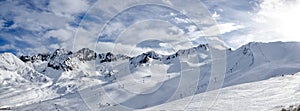 Winter landscape in Andorra