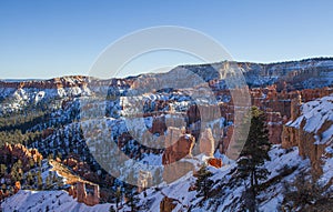 Winter Landscape in Bryce Canyon National Park