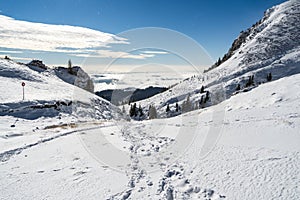 Winter landscape, Bucegi Mountains, Romania