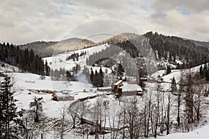 Winter landscape - Bukovina, Romania