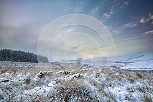 Winter landscape in Calderdale