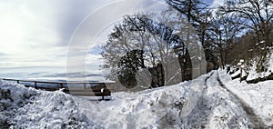 Winter landscape, Campo dei Fiori - Varese, Italy