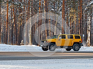 Winter landscape in Central Siberia