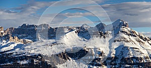 Winter  landscape in the Dolomites