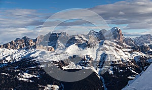 Winter  landscape in the Dolomites