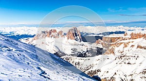 Winter  landscape in the Dolomites