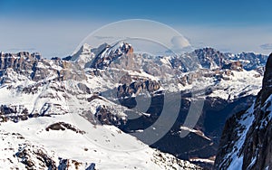 Winter  landscape in the Dolomites