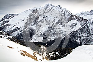 Winter  landscape in the Dolomites