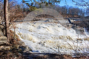 View from the top of Great Falls, Falls Village, Connecticut