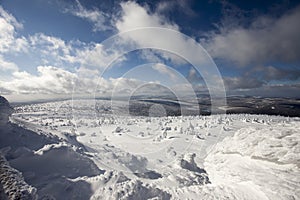 Deep winter in Giant Mountains.