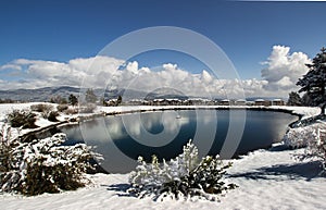 winter landscape golf course