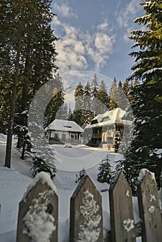 Winter landscape in the heart of Bucegi mountains