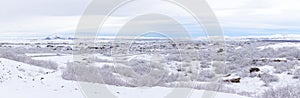 Winter landscape Iceland Panorama