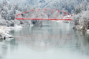 Winter landscape Japan