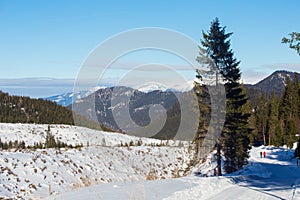 Winter landscape in Jasna, Slovakia