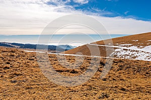 Winter Landscape of the Lessinia plateau and Foothills - Veneto Italy