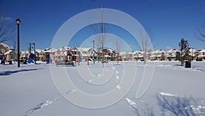 Winter landscape in Milton Ontario