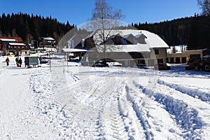 Winter landscape, Modrava, Bohemian Forest, Czech Republic