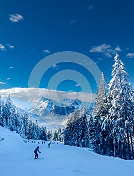 Winter landscape in Montafon