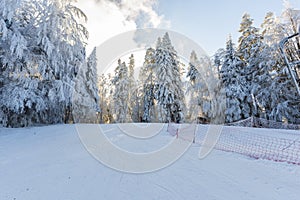 Winter landscape on the Mountains