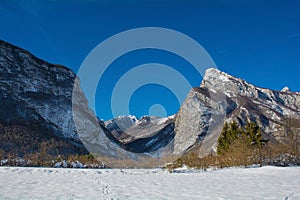 Winter Landscape Near San Floriano, Italy photo